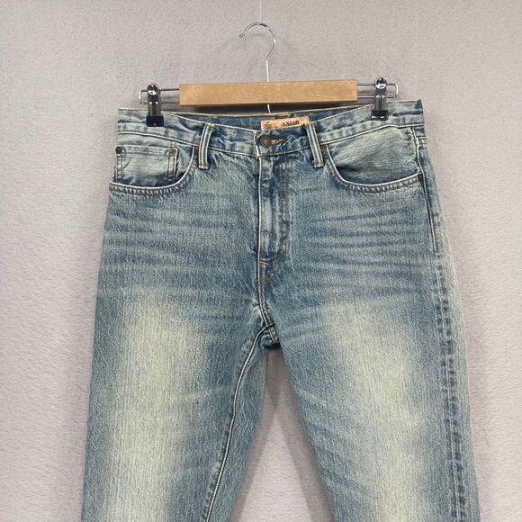 Axels Premium Denim Jeans Mens 33x34 Tag *31x29 Actual Sz Fade Selvedge Vail - Picture 2 of 15